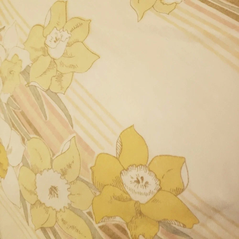 Vintage Pillowcases Floral White Pastel Standard Size | 2 pieces